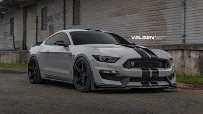 20" Velgen Classic5 V2 Satin Black 5x114.3 ( Staggered Set ) ( Set of 4 )