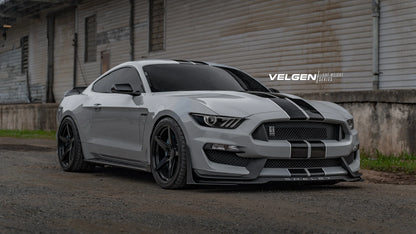 20" Velgen Classic5 V2 Satin Black 5x114.3 ( Staggered Set ) ( Set of 4 )