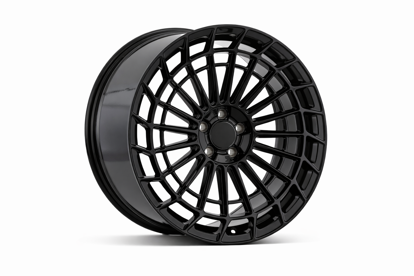 E040 Gloss Black 20x9.5 ET35 5x112 - Square Set (4 Wheels)