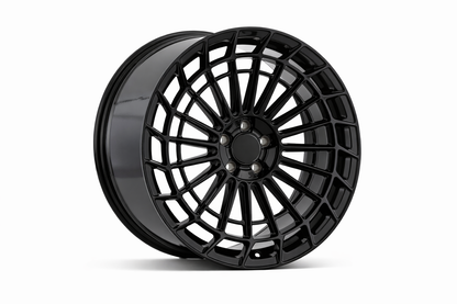 E040 Gloss Black 19x8.0 ET30 5.120 - Square Set (4 Wheels)