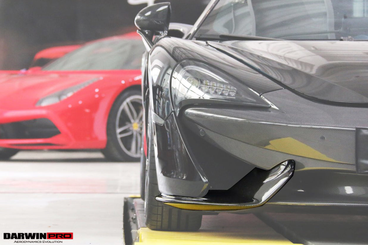 2015-2020 McLaren 540c/570s Front Bumper Side Splitter - DarwinPRO Aerodynamics