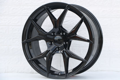 E531 Gloss Black 19x8.5 ET35 5x112 - Square Set (4 Wheels)