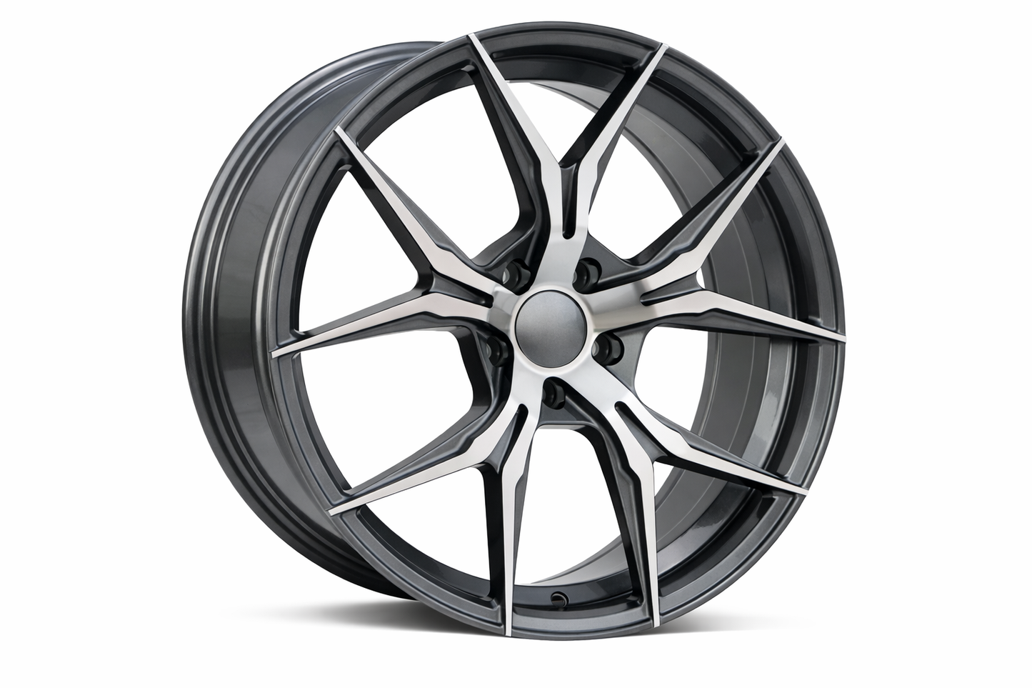 E531 Gunmetal Machined Face 19in Staggered Set 8.5 ET35 / 9.5 ET35 5x114.3 (4 Wheels)