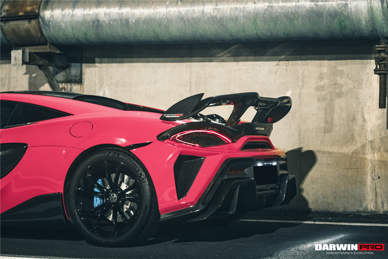 2018-2021 McLaren 600lt BKSS Style Partial Carbon Fiber Rear Bumper - DarwinPRO Aerodynamics
