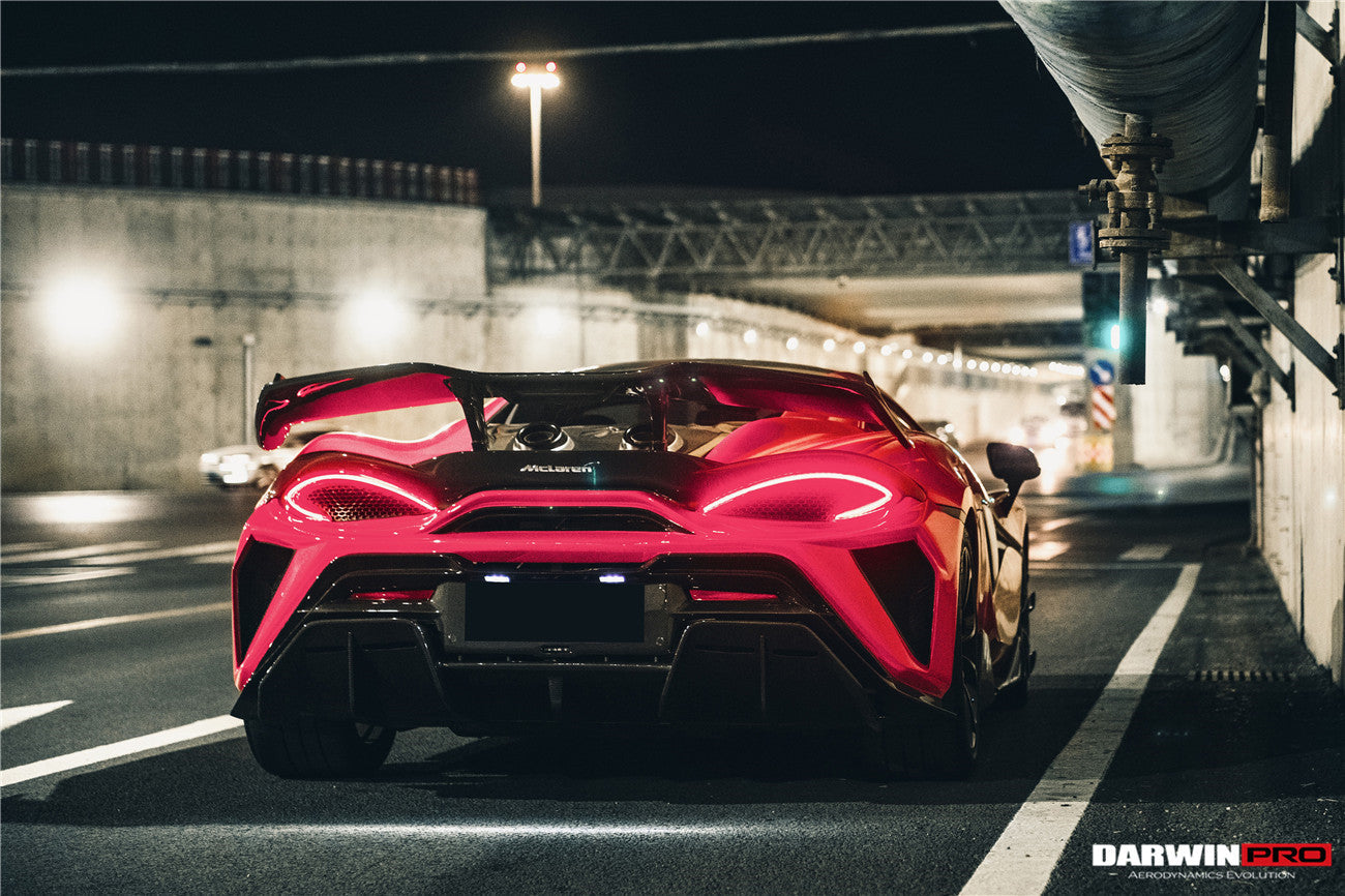 2018-2021 McLaren 600lt BKSS Style Partial Carbon Fiber Rear Bumper - DarwinPRO Aerodynamics