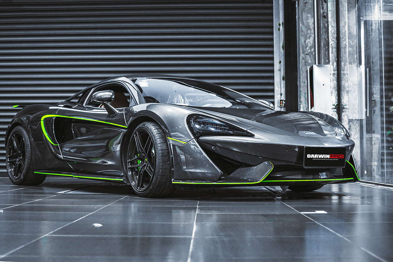 2015-2020 McLaren 540c/570s Front Bumper Side Splitter - DarwinPRO Aerodynamics