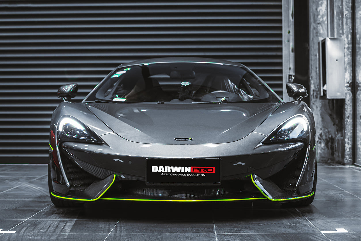 2015-2020 McLaren 540c/570s Front Bumper Side Splitter - DarwinPRO Aerodynamics