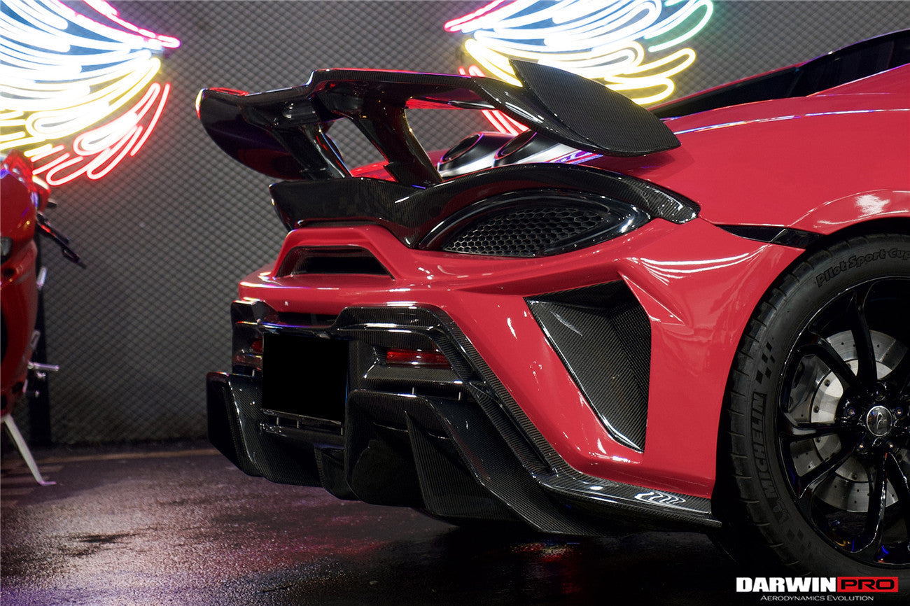 2018-2021 McLaren 600lt BKSS Style Partial Carbon Fiber Rear Bumper - DarwinPRO Aerodynamics