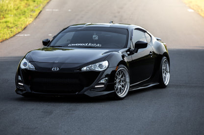 18" F1R F21 Hyper Black 5x112 / 5x114.3 Dual Pattern ( Square Setup ) ( Set of 4 )