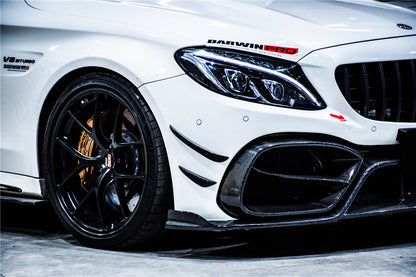 2015-2021 Mercedes Benz W205 C63/S AMG Coupe IMP Performance Partial Carbon Fiber Front Bumper - DarwinPRO Aerodynamics