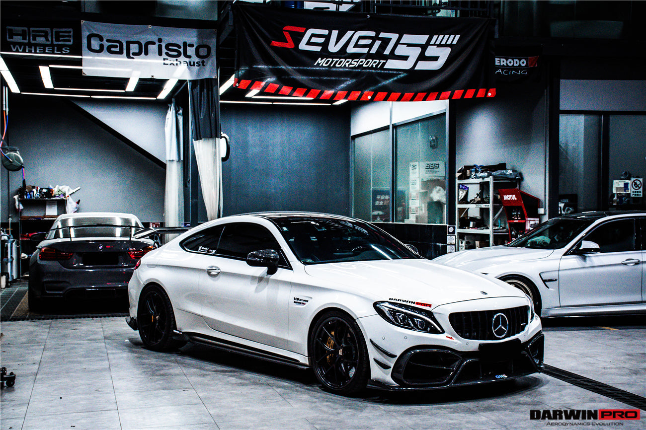 2015-2021 Mercedes Benz C63 / C-Class Coupe IMP Performance Carbon Fiber Side Skirts - DarwinPRO Aerodynamics