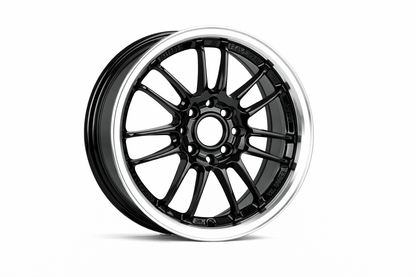 E560 Black Machined Lip 15x7.0 ET35 4.100.114 - Square Set (4 Wheels)