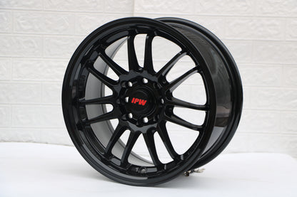 E560 Gloss Black 15x7.0 ET35 4.100.114 - Square Set (4 Wheels)
