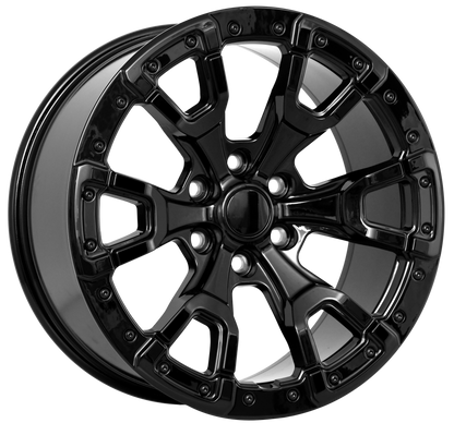 E565 Satin Black 20x9.0 ET20 6.139 - Square Set (4 Wheels)