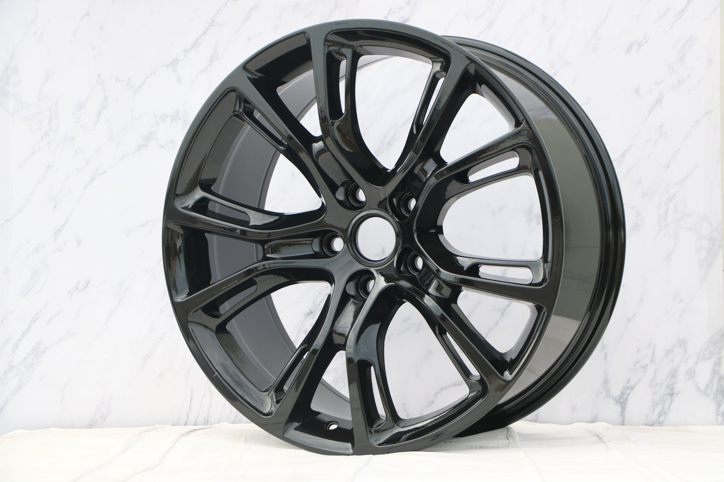 E568 Gloss Black 22x9.0 ET32 5.127 - Square Set (4 Wheels)