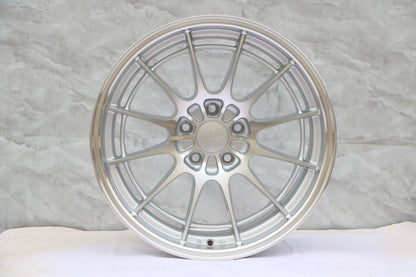 E569 Silver Machined Face 19x8.5 ET35 5x112 - Square Set (4 Wheels)