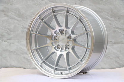 E569 Silver Machined Face 19x8.5 ET35 5x114.3 - Square Set (4 Wheels)