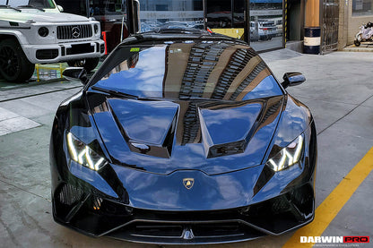 2015-2021 Lamborghini Huracan LP610/LP580/EVO BKSS Style Carbon Fiber Hood - DarwinPRO Aerodynamics
