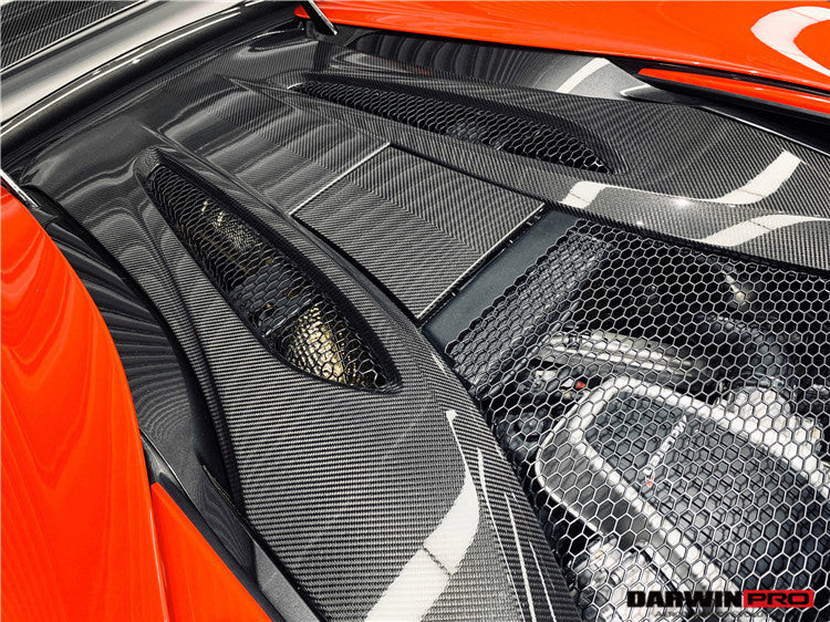2015-2020 McLaren 540c/570s Coupe Autoclave Carbon Fiber Rear Engine Trunk Replacement - DarwinPRO Aerodynamics