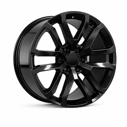 E573 Satin Black 22x9.0 ET24 6.139 - Square Set (4 Wheels)