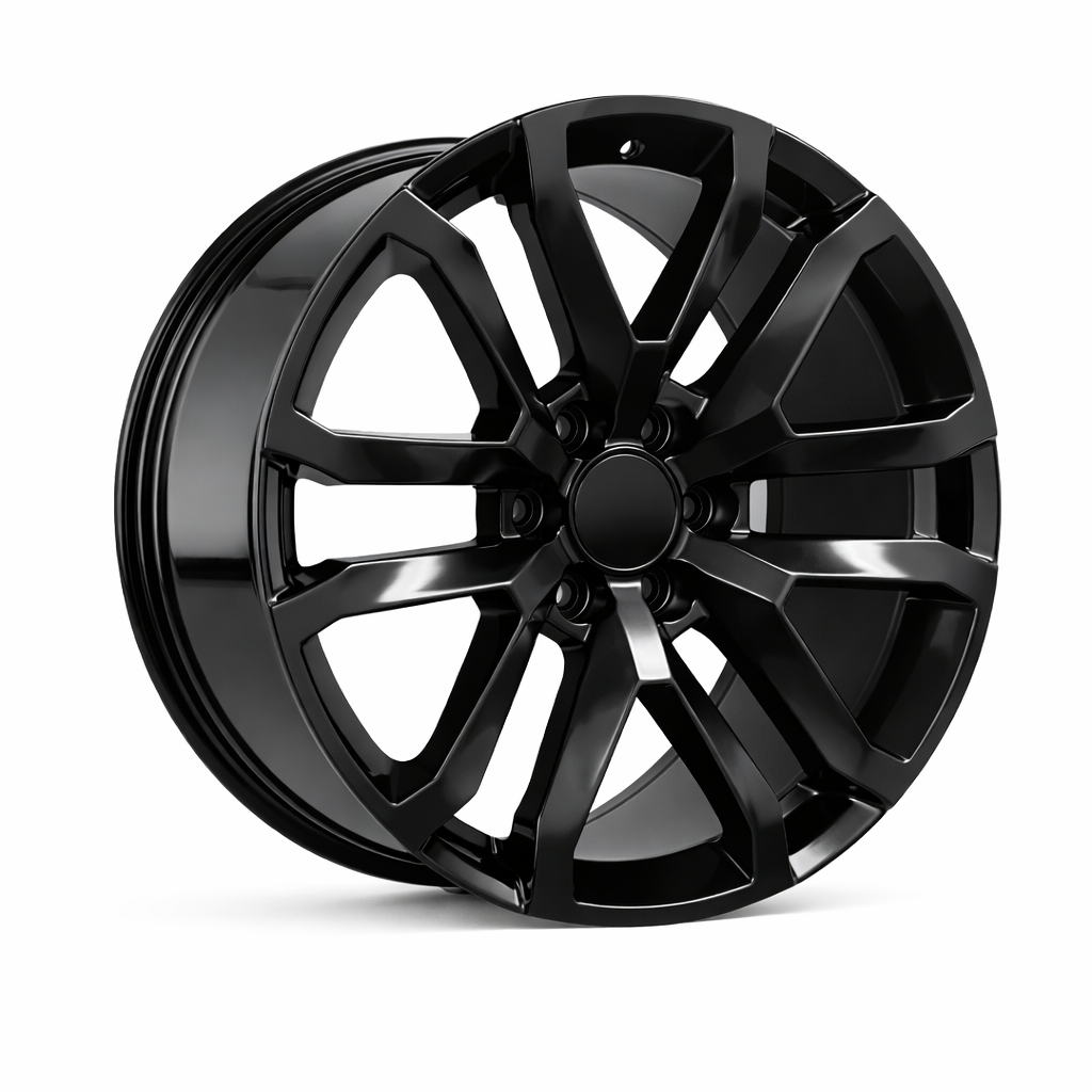 E573 Satin Black 20x9.0 ET28 6.139 - Square Set (4 Wheels)