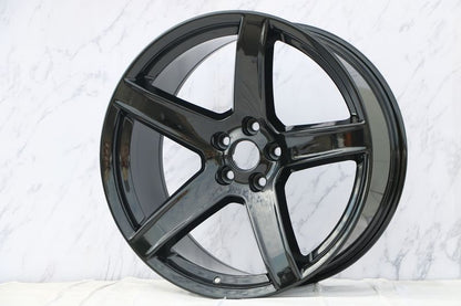 E576 Satin Black 20x10.5 ET22 5.115 - Square Set (4 Wheels)