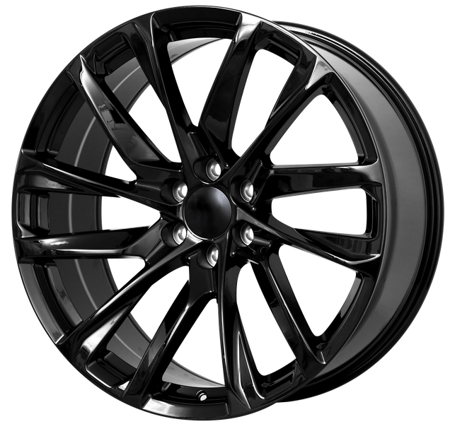 E578 Gloss Black 22x9.0 ET24 6.139 - Square Set (4 Wheels)