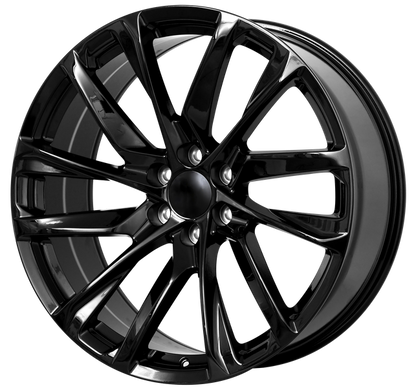 E578 Gloss Black 22x9.0 ET24 6.139 - Square Set (4 Wheels)