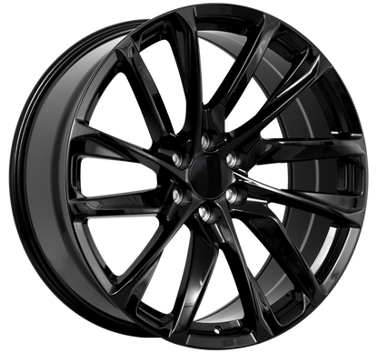 E578 Gloss Black 22x9.0 ET24 6.139 - Square Set (4 Wheels)