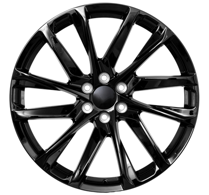 E578 Gloss Black 22x9.0 ET24 6.139 - Square Set (4 Wheels)