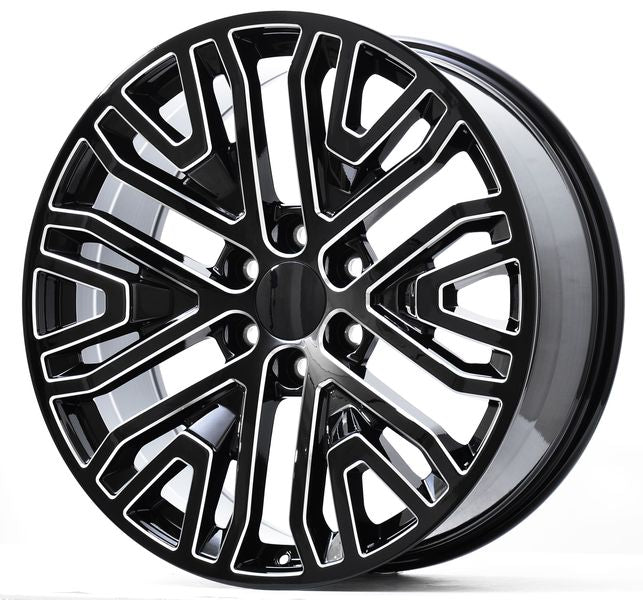 E580 Gloss Black 22x9.0 ET28 6.139 - Square Set (4 Wheels)