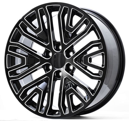 E580 Gloss Black 22x9.0 ET28 6.139 - Square Set (4 Wheels)