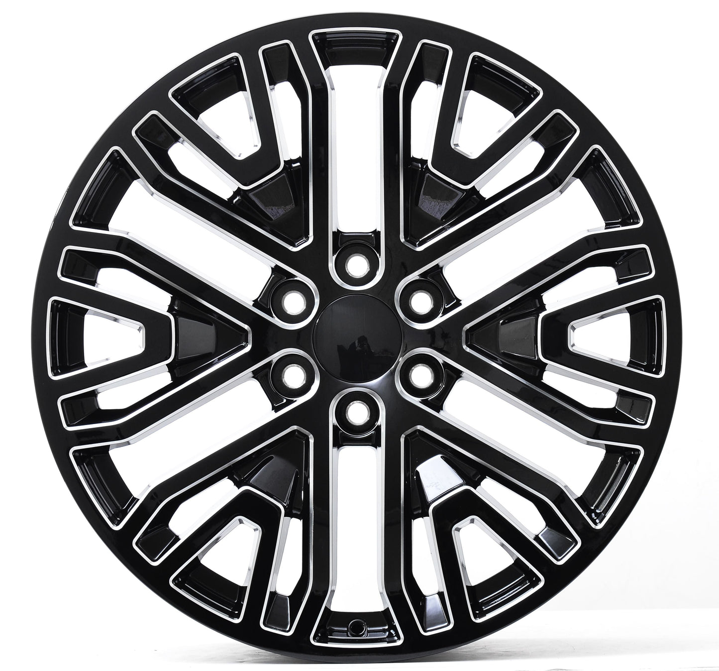 E580 Gloss Black Milled 22x9.0 ET28 6.139 - Square Set (4 Wheels)