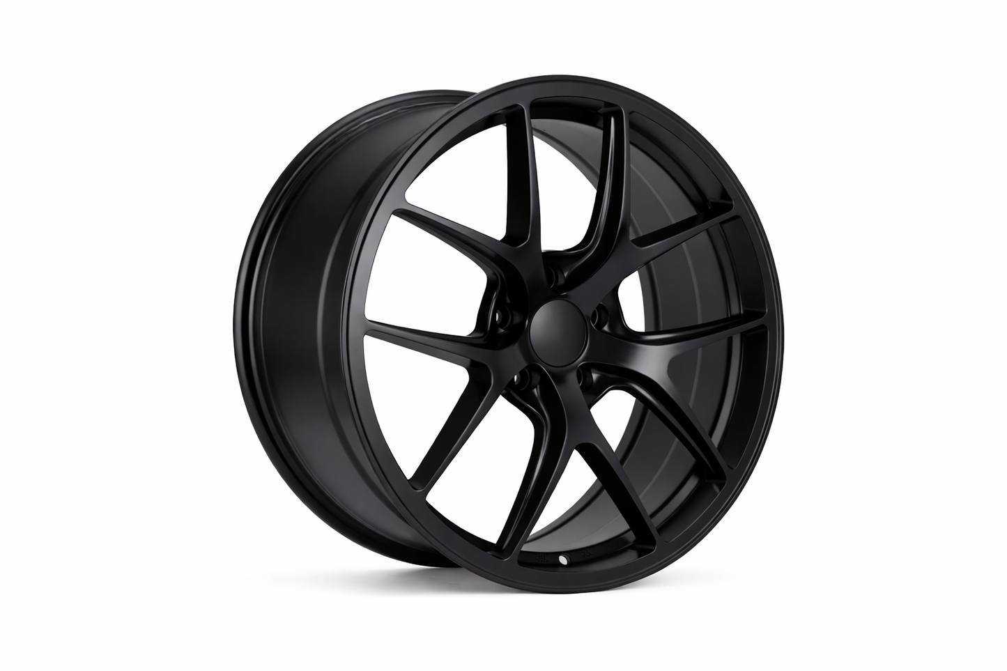 E005 Satin Black 19x8.5 ET35 5x114.3 - Square Set (4 Wheels)