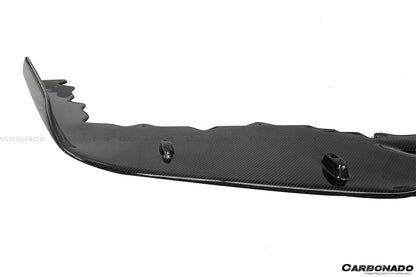2010-2015 Ferrari 458 Coupe/Spyder AV Style Carbon Fiber Front Lip - Carbonado