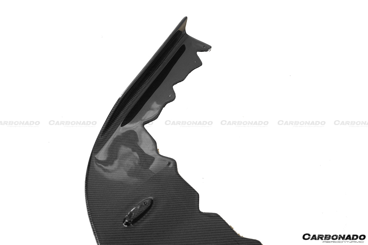 2010-2015 Ferrari 458 Coupe/Spyder AV Style Carbon Fiber Front Lip - Carbonado