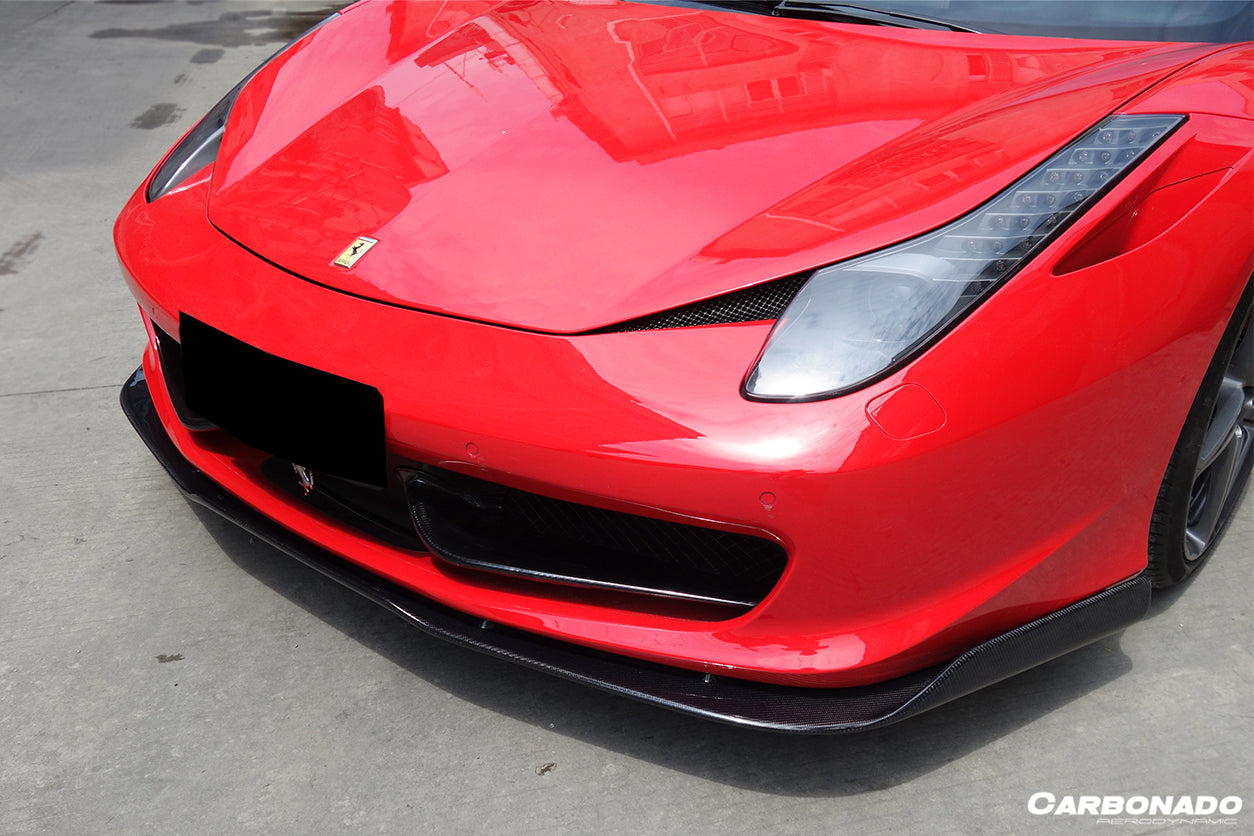 2010-2015 Ferrari 458 Coupe/Spyder AV Style Carbon Fiber Full Body Kit - Carbonado