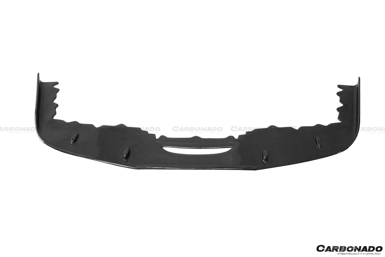2010-2015 Ferrari 458 Coupe/Spyder AV Style Carbon Fiber Front Lip - Carbonado