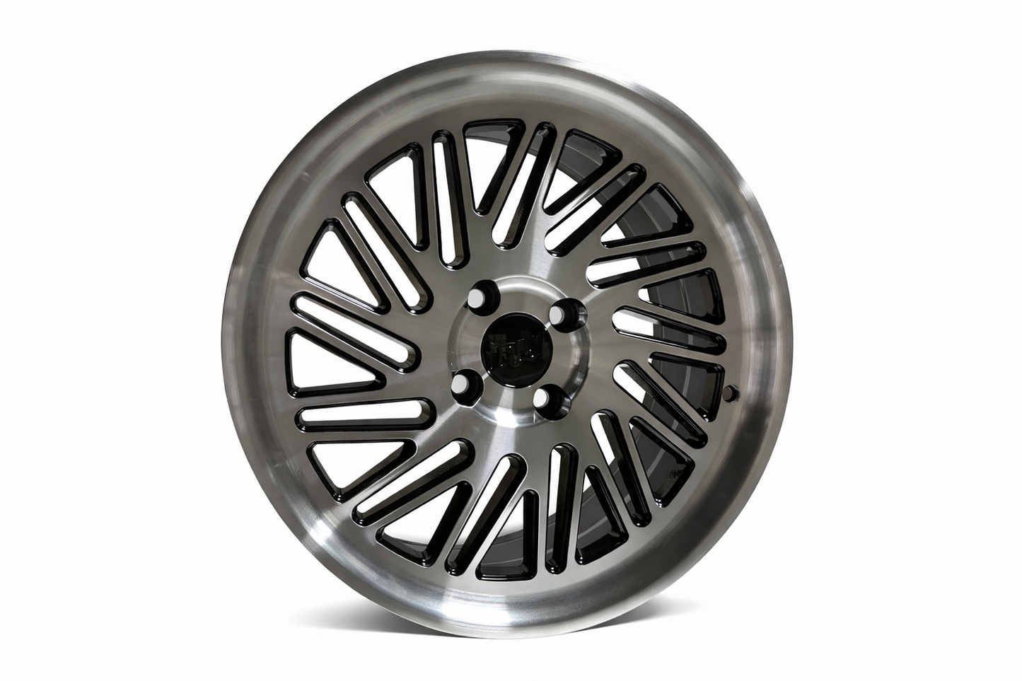 E023 Black Machined Face 16x7.0 ET30 4.100 - Square Set (4 Wheels)