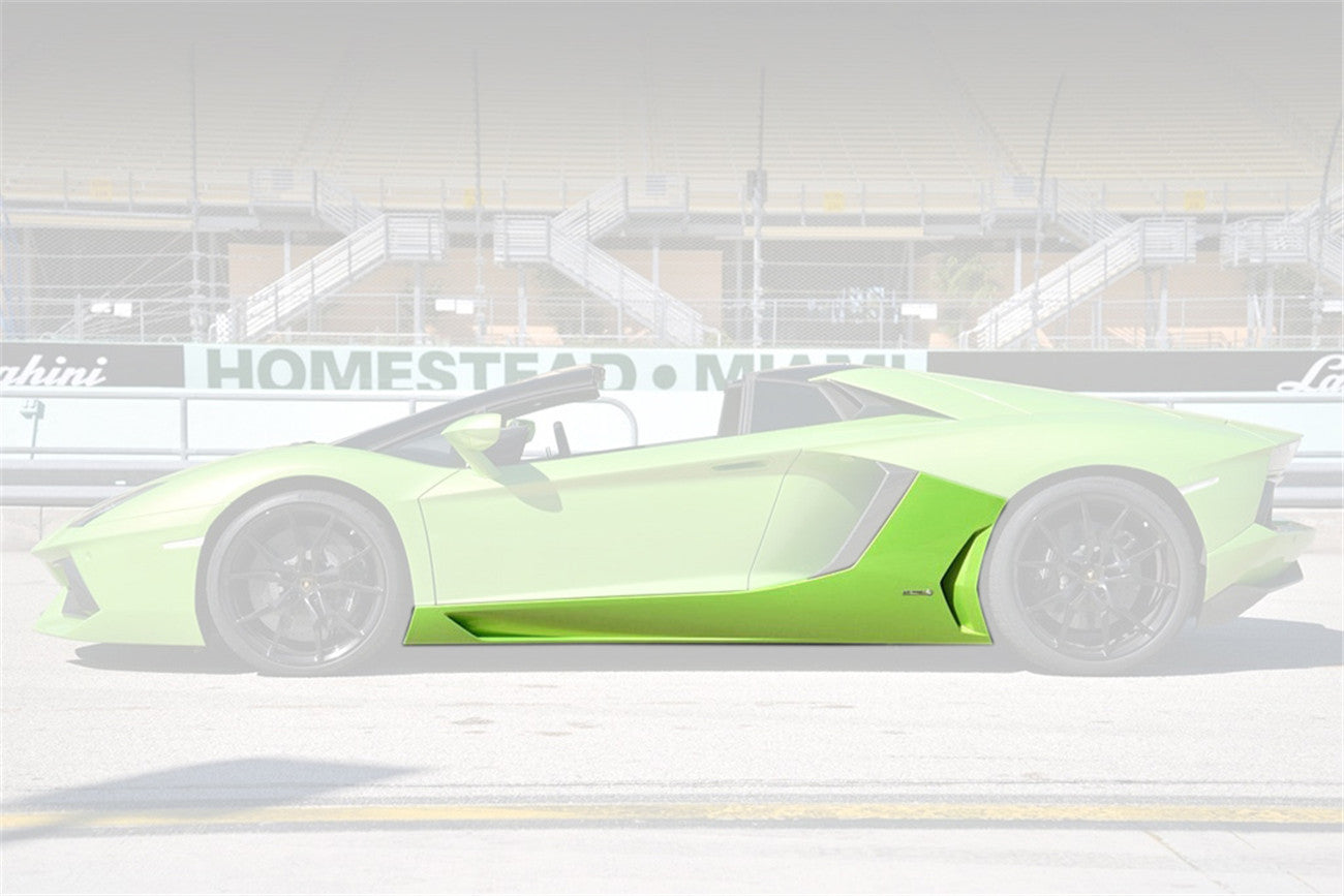 2011-2021 Lamborghini Aventador LP700 LP740 Coupe & Roadster Carbon Fiber Side Skirts - DarwinPRO Aerodynamics