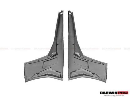 2011-2021 Lamborghini Aventador LP700 LP740 Coupe/Roadster Carbon Fiber Side Skirts - DarwinPRO Aerodynamics