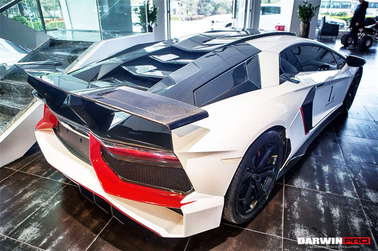 2011-2021 Lamborghini Aventador LP700 LP740 Coupe/Roadster BKSS Style Carbon Fiber Trunk Spoiler - DarwinPRO Aerodynamics