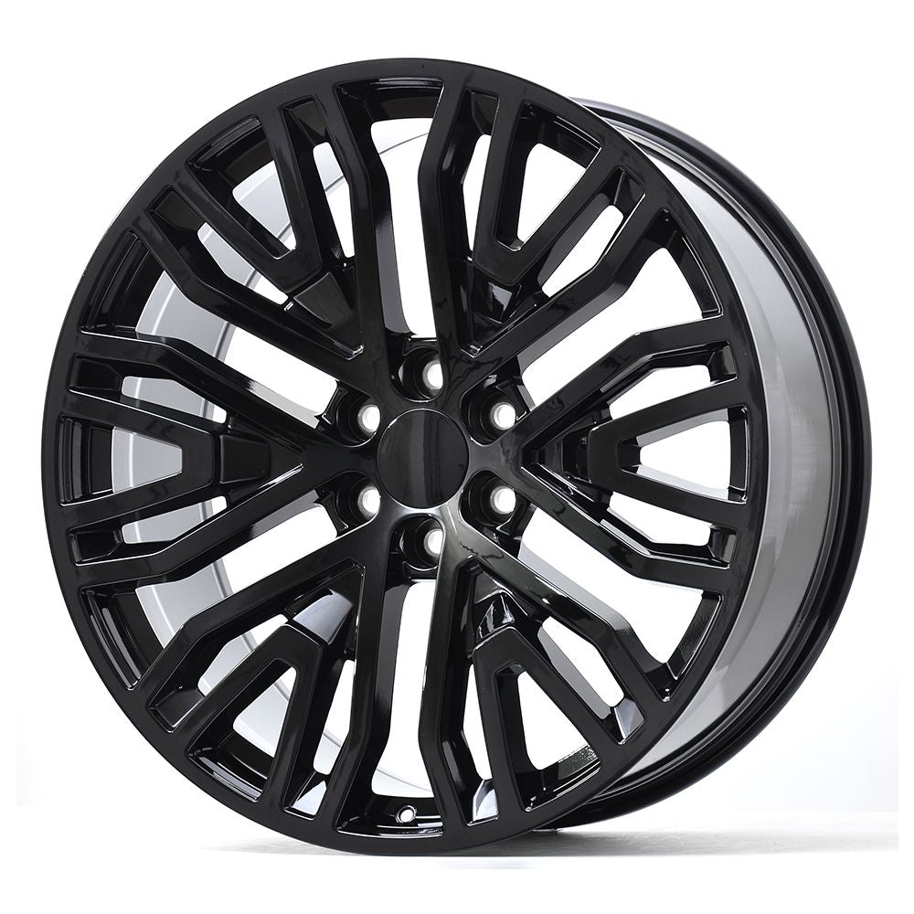 E580 Gloss Black 22x9.0 ET28 6.139 - Square Set (4 Wheels)
