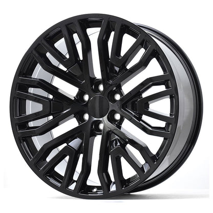 E580 Gloss Black 22x9.0 ET28 6.139 - Square Set (4 Wheels)