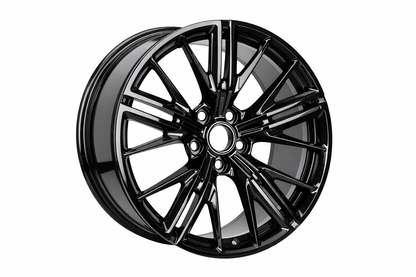 E596 Gloss Black 20in Staggered Set 10.0 ET23 / 11.0 ET43 5.120 (4 Wheels)