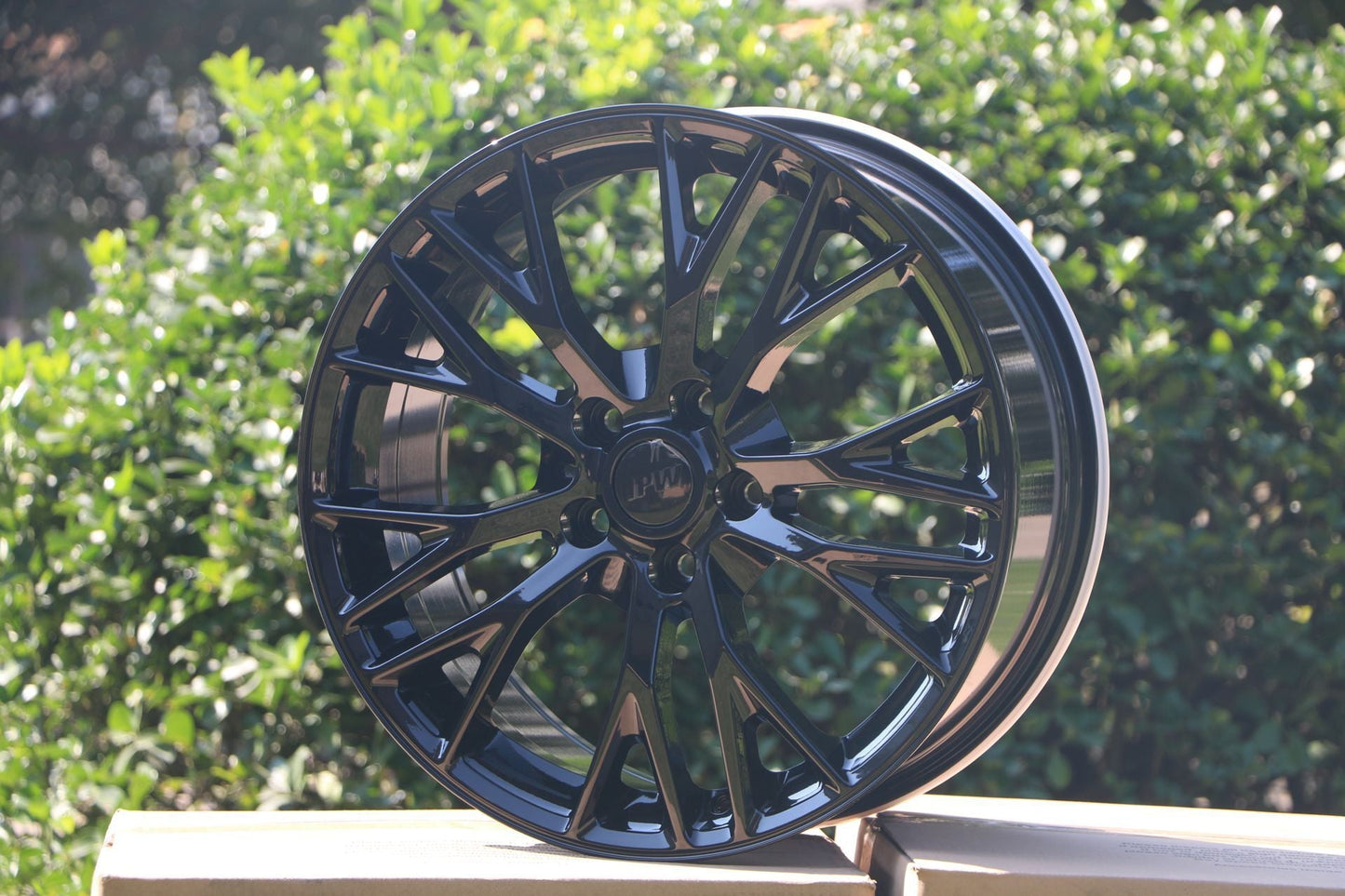E591 Gloss Black 20x10.0 ET79 5.120 - Square Set (4 Wheels)
