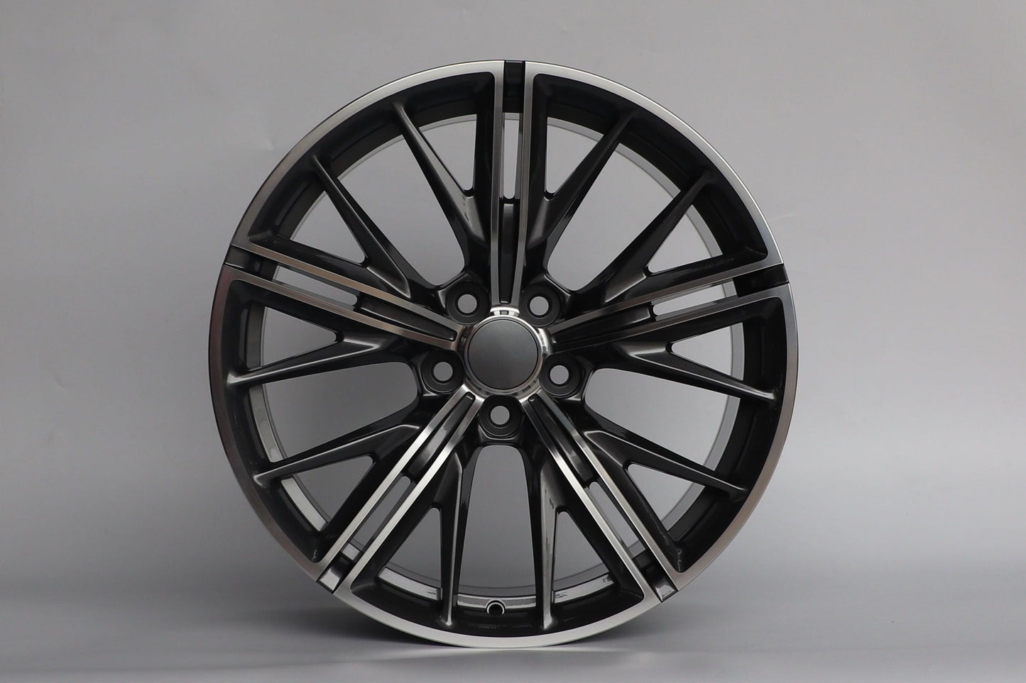E596 Gunmetal Machined Face 20x11.0 ET43 5.120 - Square Set (4 Wheels)