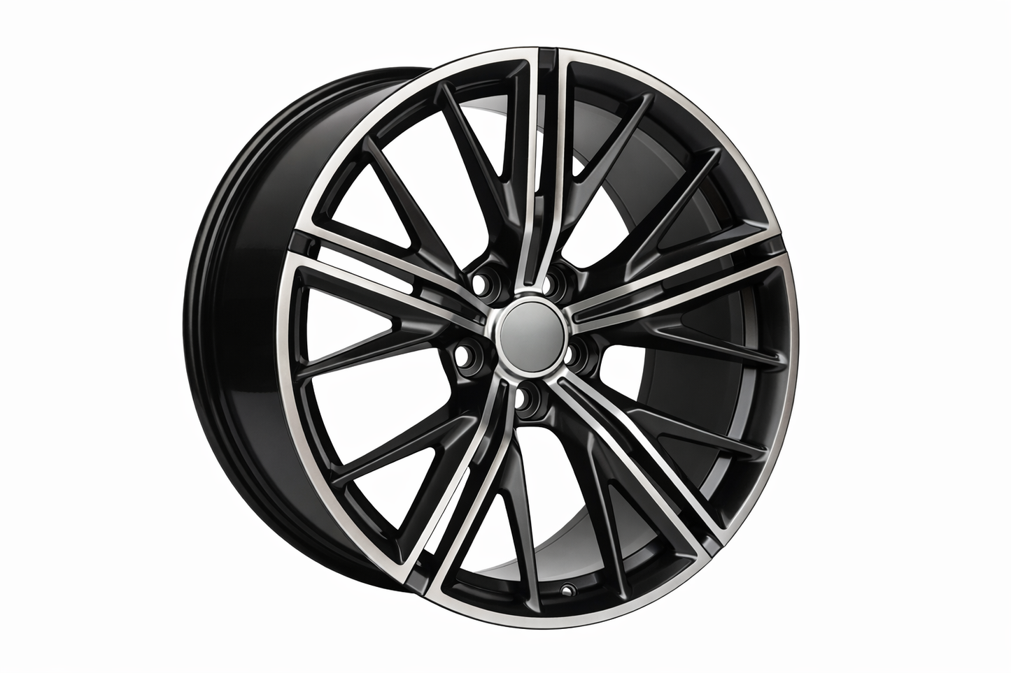 E596 Gunmetal Machined Face 20x11.0 ET43 5.120 - Square Set (4 Wheels)