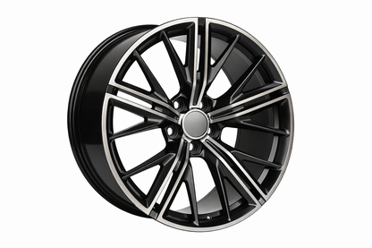 E596 Gunmetal Machined Face 20x11.0 ET43 5.120 - Square Set (4 Wheels)