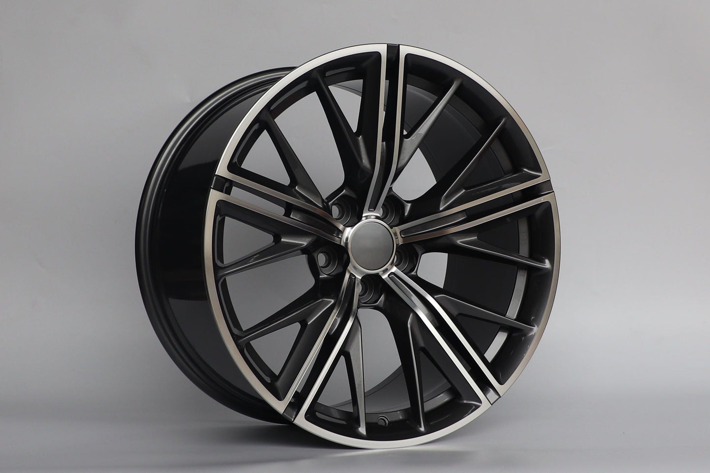 E596 Gunmetal Machined Face 20x11.0 ET43 5.120 - Square Set (4 Wheels)